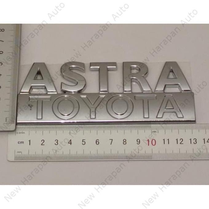 Astra Toyota Bz050 Calya Agya Chrome Emblem Nickel 13.4X5.5 ประหยัด