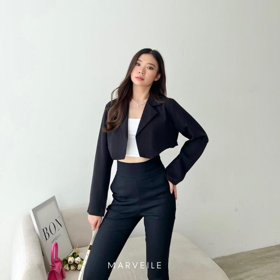 Fue-K5X20 [Marveile] Suzy Crop Blazer / Crop Blazer เกาหลี Po-132