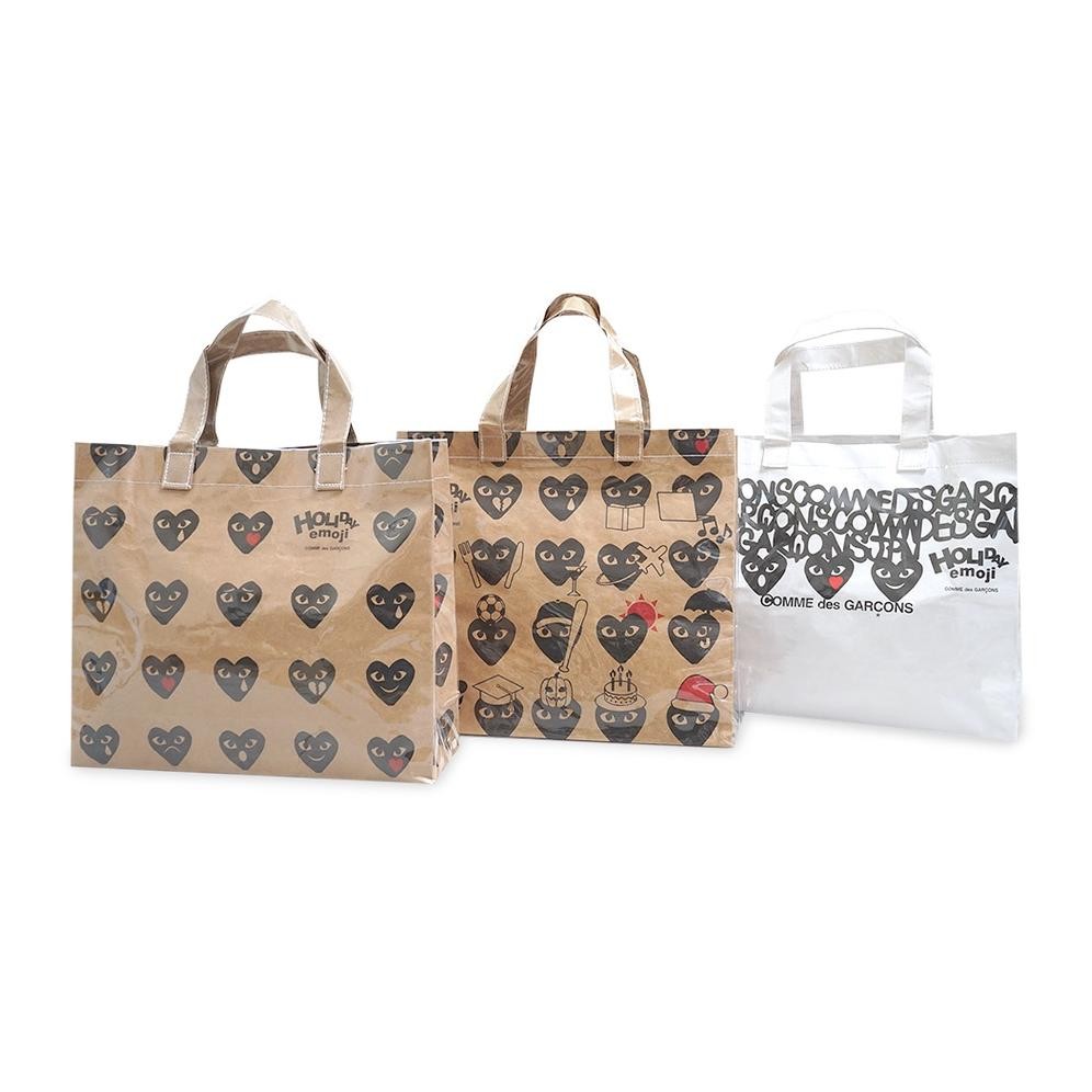 [Cdg Holiday Emoji Pvc Craft Paper Tote Bag ขนาดเล็ก Fsd-34