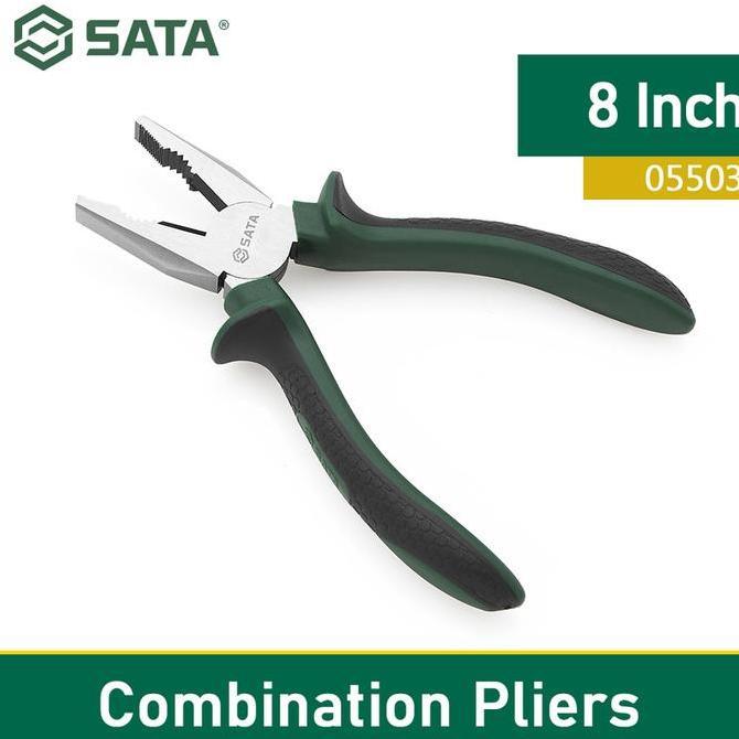 COMBINATION PLIERS 0503 COMBINATION PLIERS 8 นิ้ว SATA