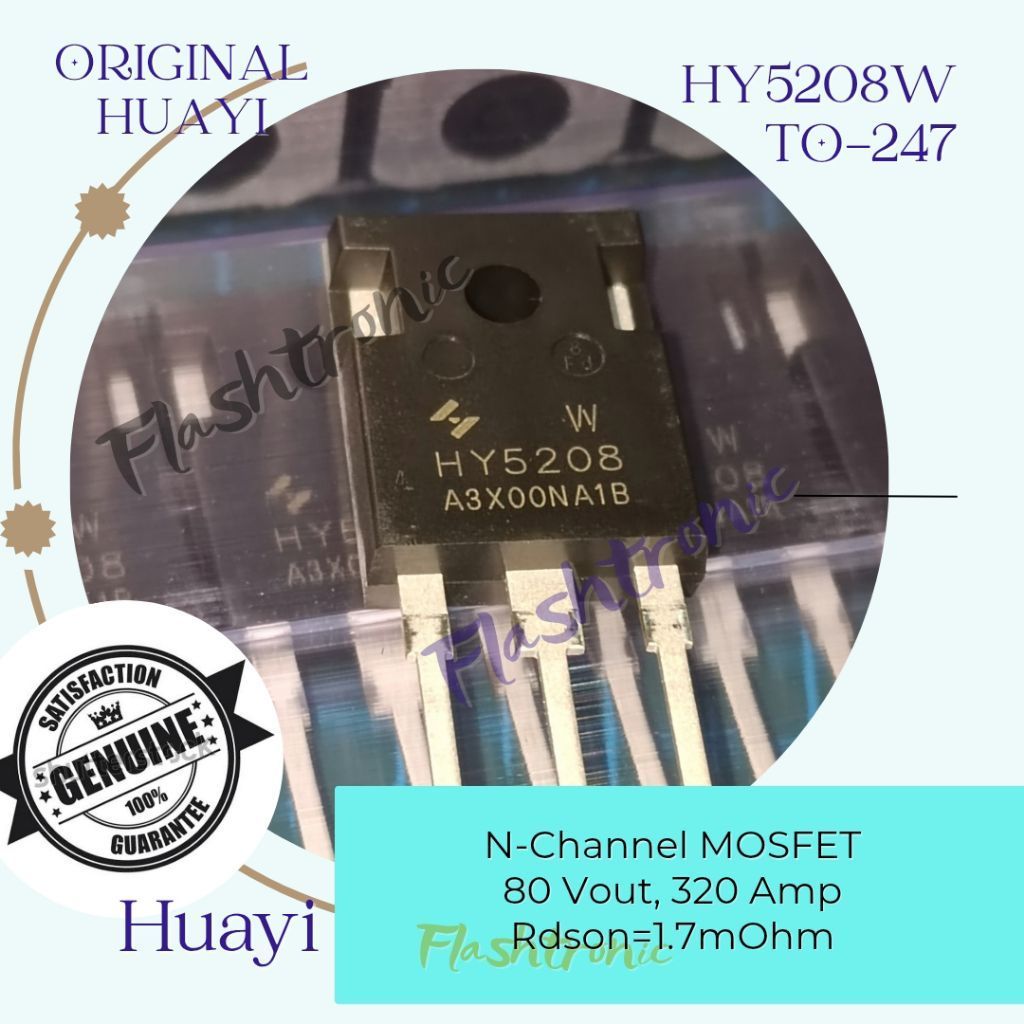 HY5208 HY5208W TO-247 N-MOSFET 80v 320A HUAYI ORIGINAL