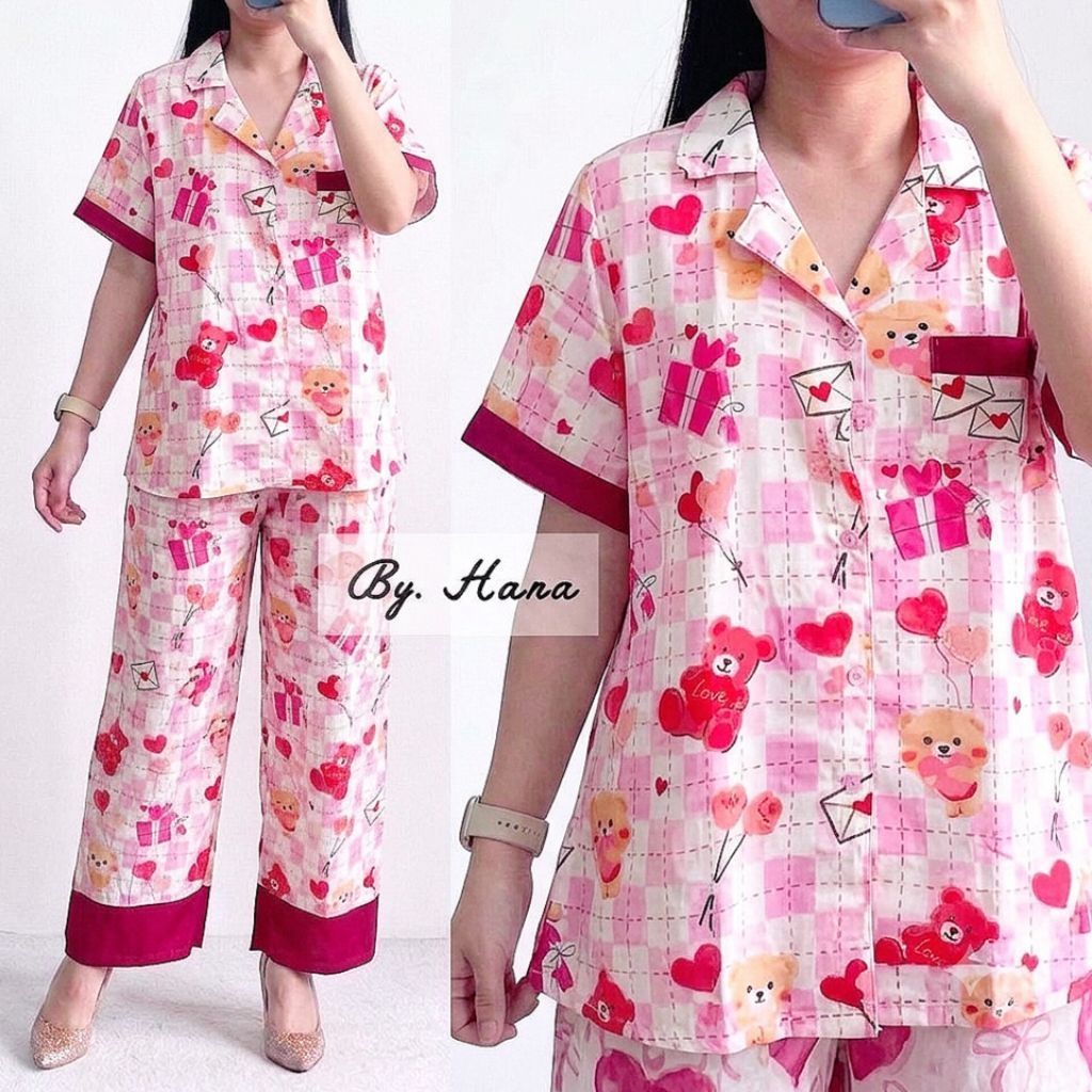 Juana Jumbo Suit Ld 120 เรยอน ลาย้เหนียว 4115 | ชุดนอน | พยาบาลชุดเดียว ชุดนอนสายเดี่ยว