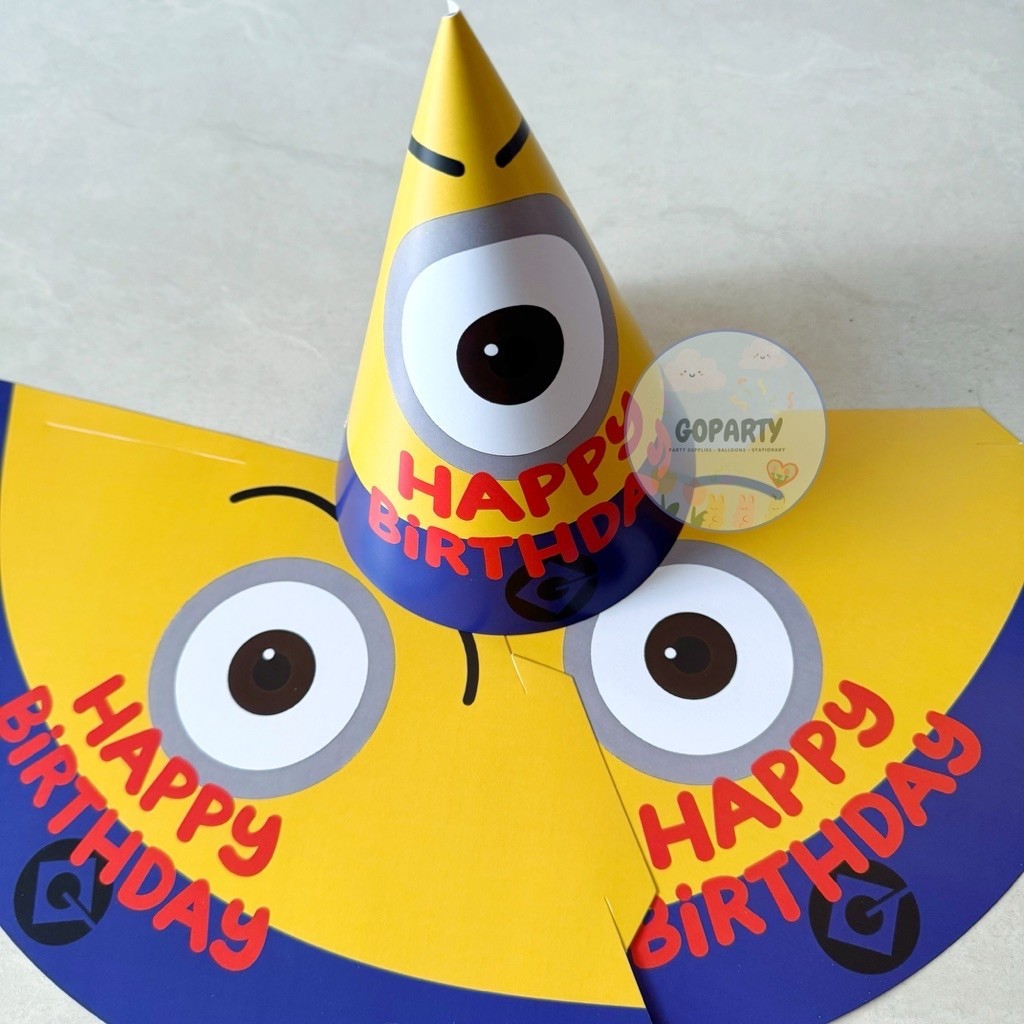 MINION BIRTHDAY HAT BIRTHDAY HAT DECORATION CROWN HEADBAND