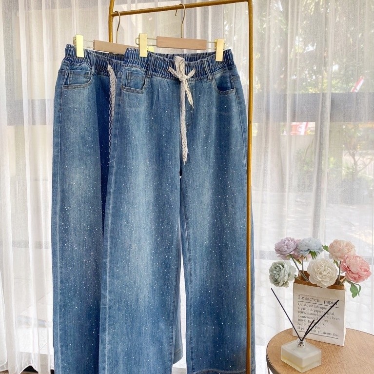 LUNARA SWAROVSKI LOOSE JEANS