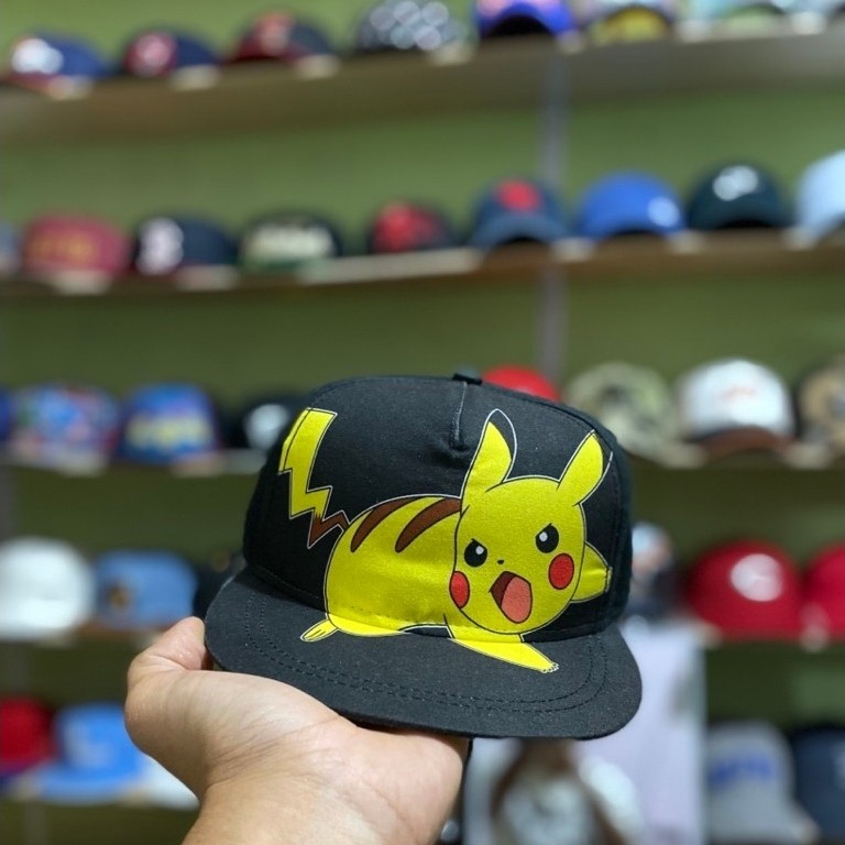 หมวก Pokemon Pikachu Snapback / หมวกโลโก้ใหญ่ Pikachu