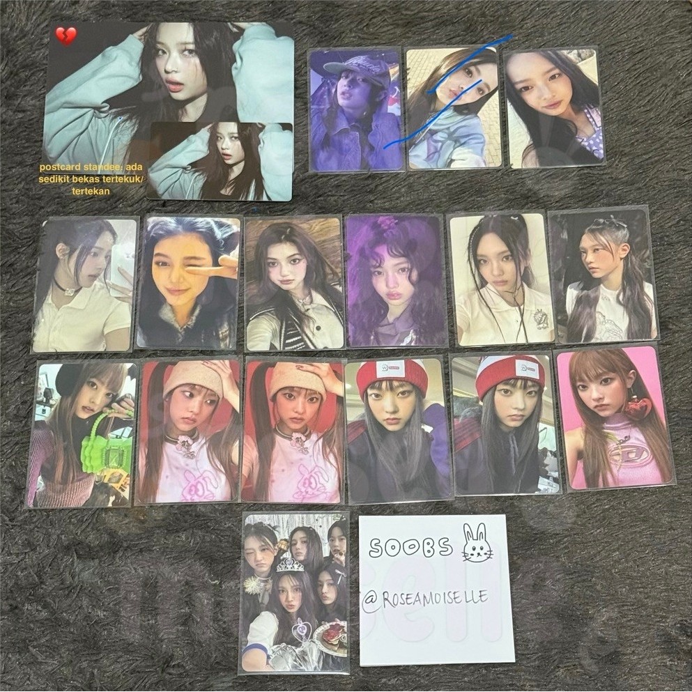 new jeans photocard newjeans how sweet get up - minji hanni danielle haerin hyein