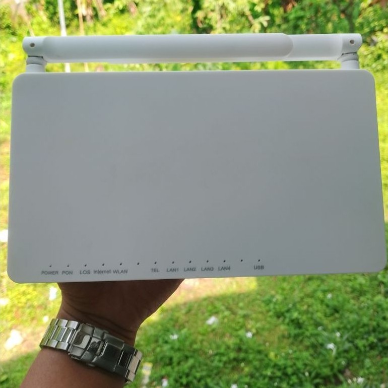 โมเด็ม XPON ONT F609 รุ่นฮาร์ดแวร์ V6.0 Reuter WiFi วินาทีพอร์ตสีน้ําเงินปกติไม่มีอะแดปเตอร์