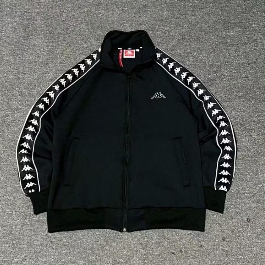 KAPPA44 BLACK TRACKTOP JACKET ใหม่ TPED