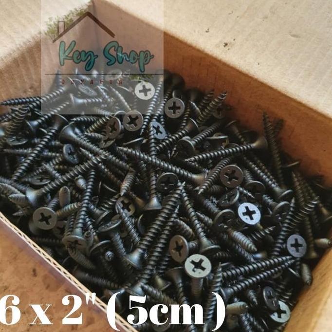 GYPSUM SCREW 6 X 2" (5ซม.) DRYWALL SCREW ราคาต่อกล่อง