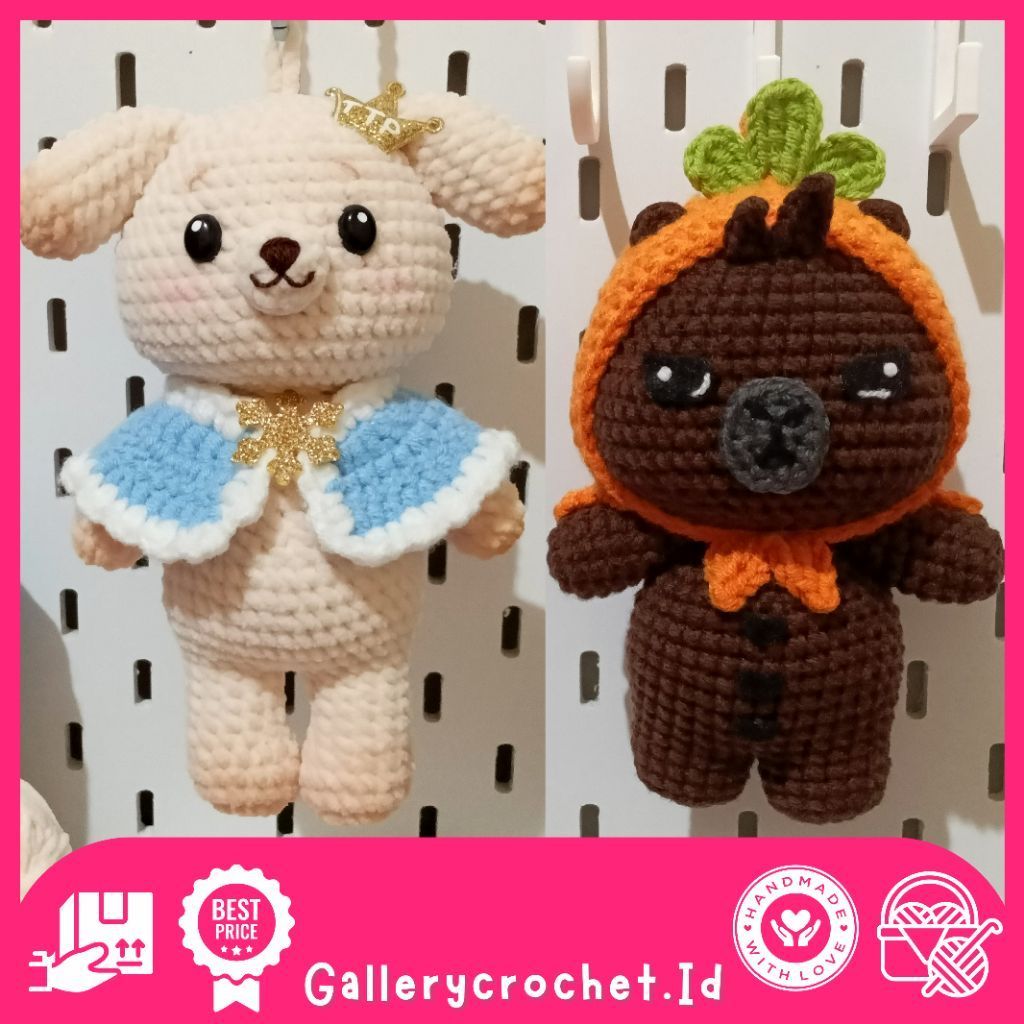 GANTUNGAN Domundi DMD พวงกุญแจถักมาสคอต| พวงกุญแจ amigurumi DMD มาสคอตขนาดใหญ่