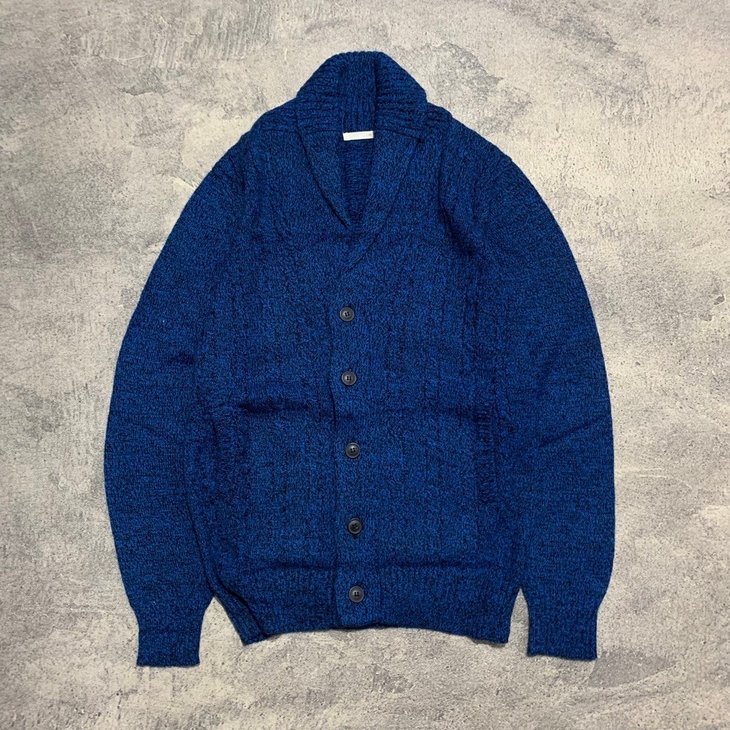 GU Cable Knit Shawl Collar Sweater Size M