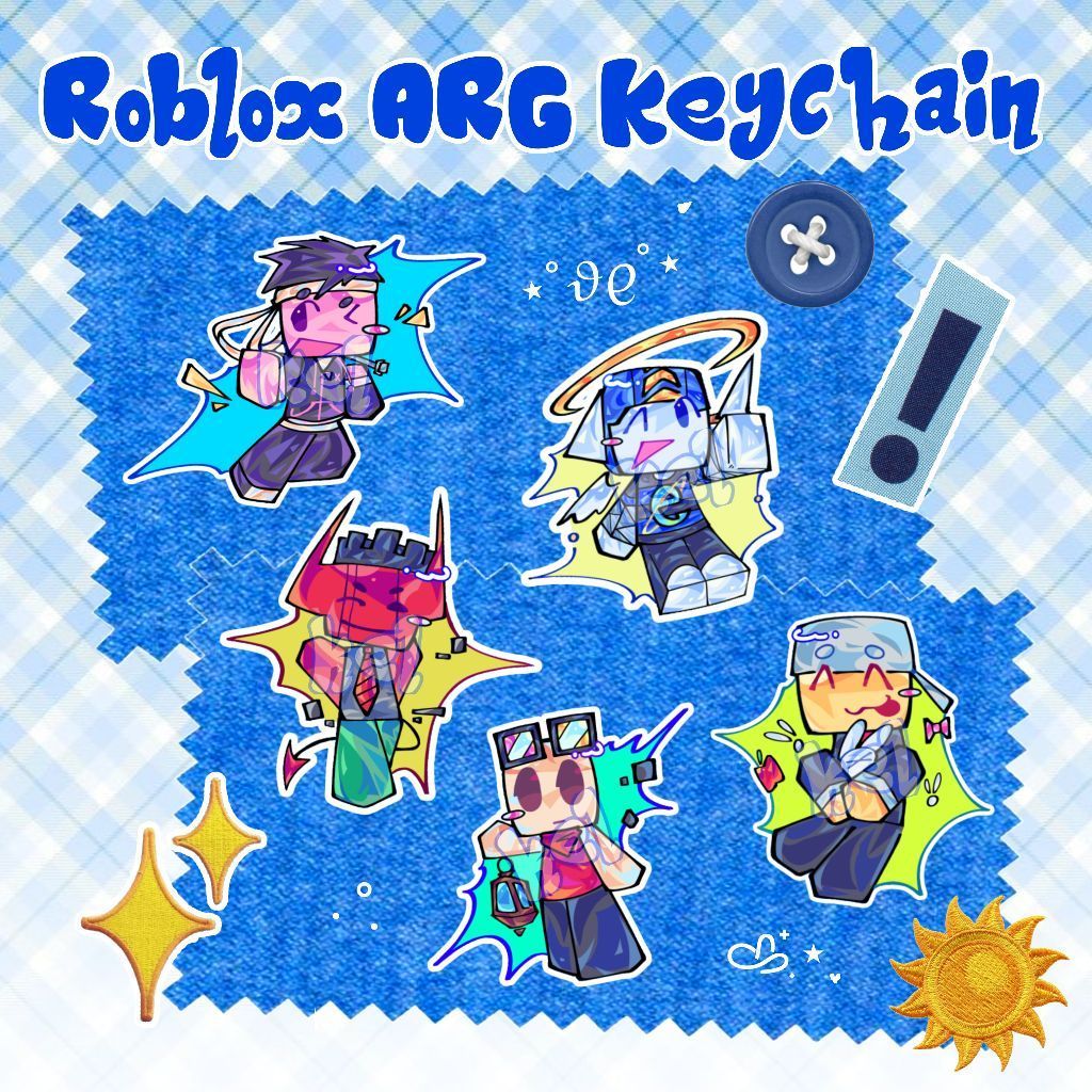 Roblox ARG พวงกุญแจ fanmerch