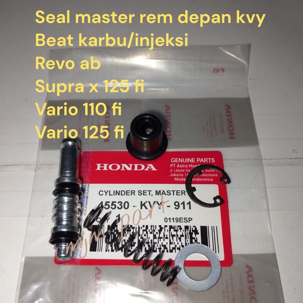 ซีลหลักดิสก์เบรก Kvy สําหรับ honda beat vario 110/125 revo ab