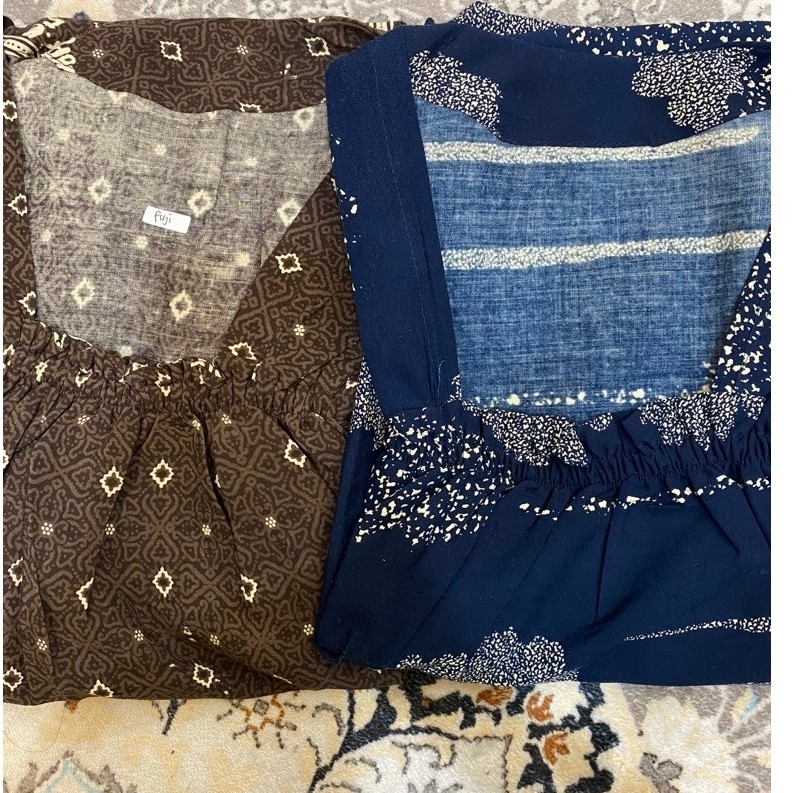 CAMELLIA BOUTIQUE 99 || BUNDLING 2 FUJI DRESS (LATISHA NAVY + AZALIA TAUPE)