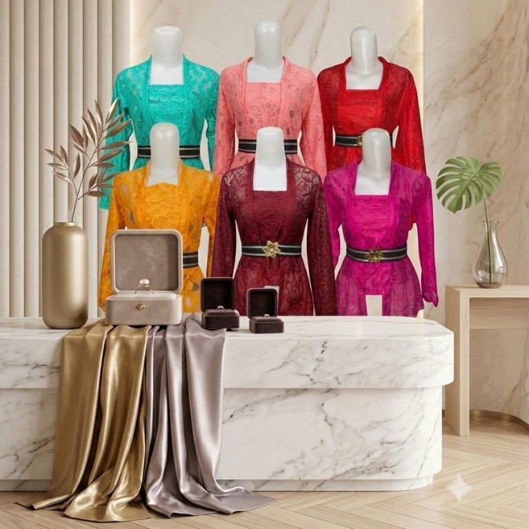 แขนยาวติดกระดุมผ้า Kebaya || Kebaya Only