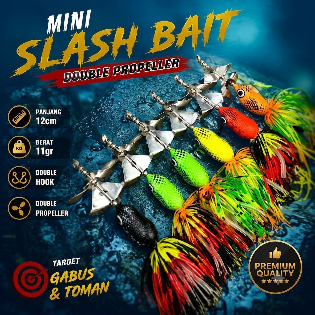 Mini Slash Bait ใบพัดคู่