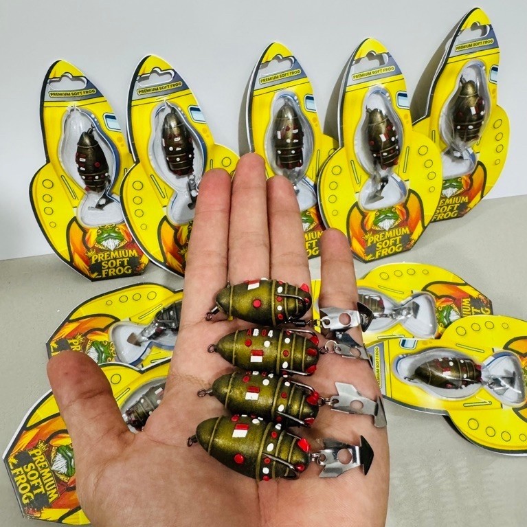RADJA KODOK PREMIUM SOFT FROG MISSILE THOUSAND 4CM 6GRAM SOFT FROG 3D MISSILE || เหยื่อหล่อสําหรับปล