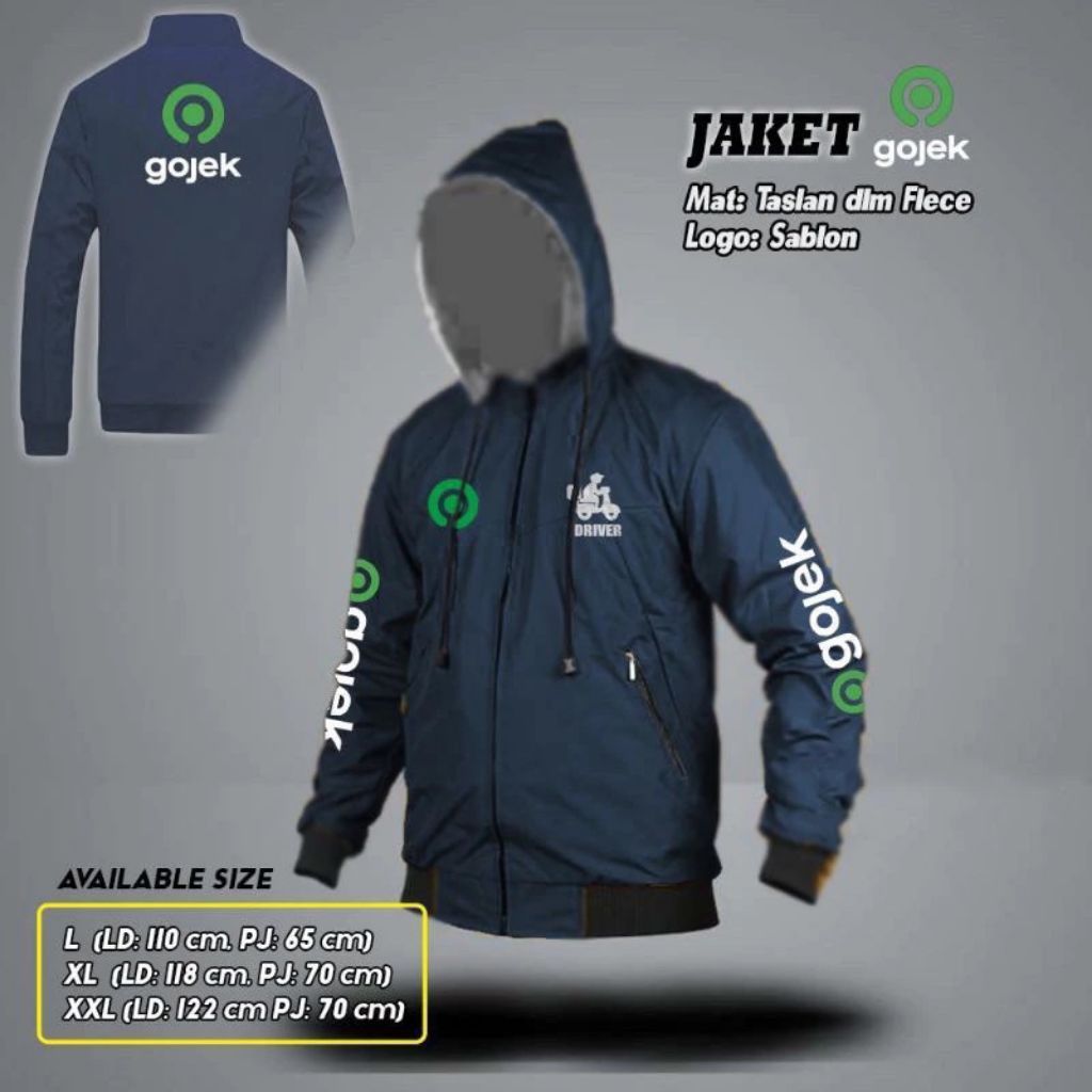 เสื้อแจ็คเก็ต GRAB REVERSIBLE / GRAB BB JACKET / เสื้อแจ็คเก็ตจักรยาน GRAB / FOOD GRAB / เสื้อแจ็คเก
