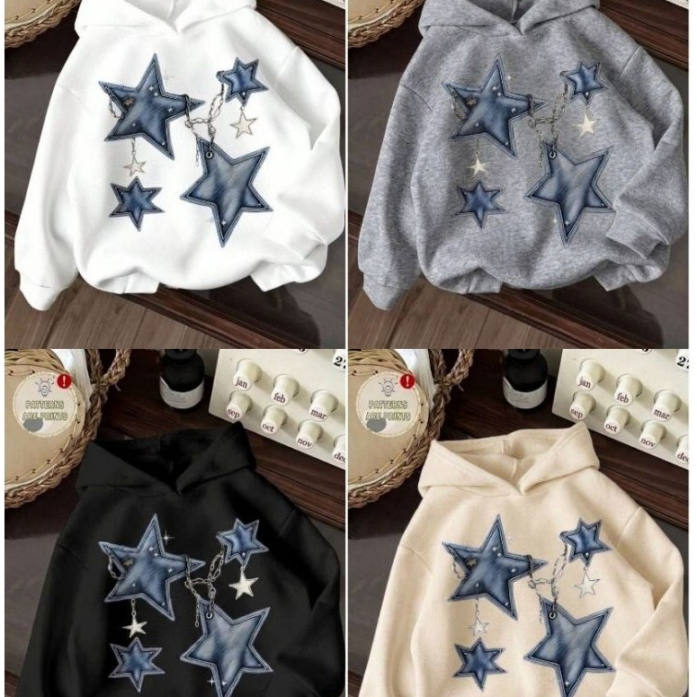 HOODIE BLUE STAR SWETER HOODIE DISTRO QUALITY - HOODIE JUMPER