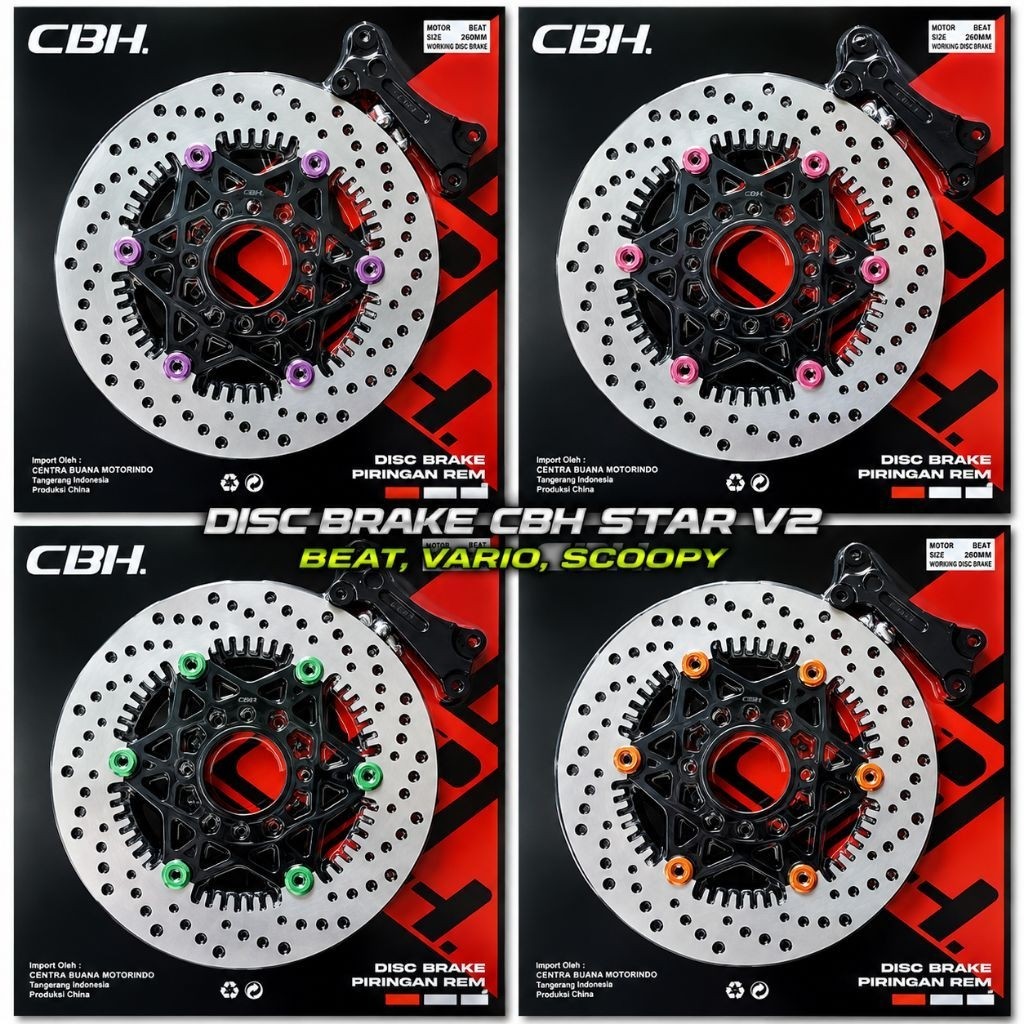 แผ่น CBH ดั้งเดิมรุ่นใหม่ Star Plus Bracket เหมาะสําหรับ Beat Vario Scoopy