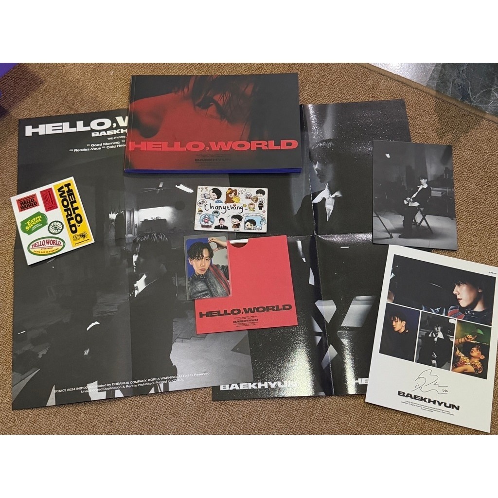 อัลบั้ม baekhyun photobook สวัสดีโลกแกะซีล