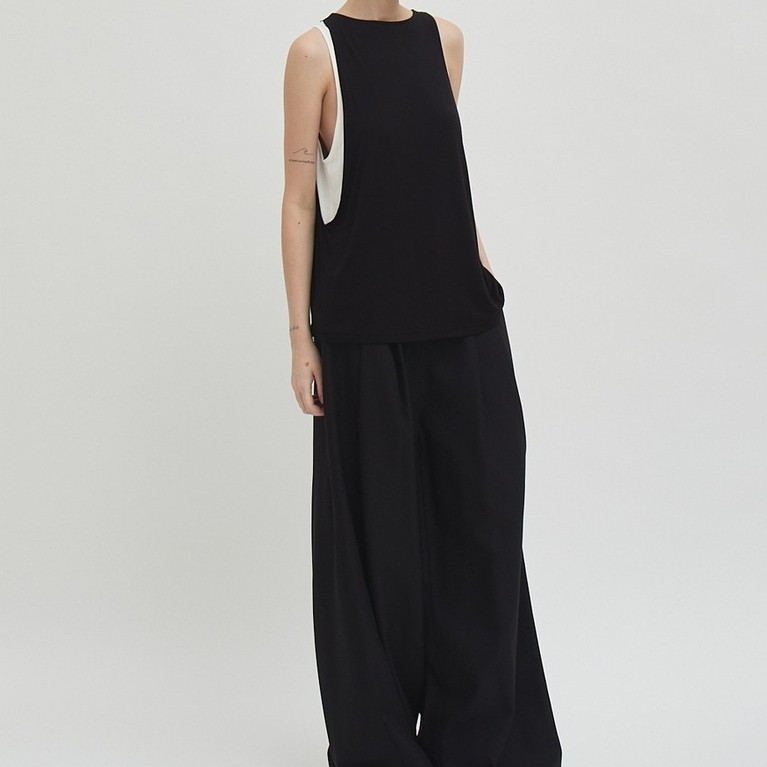 Shopatvelvet - Team Double Tankk Black