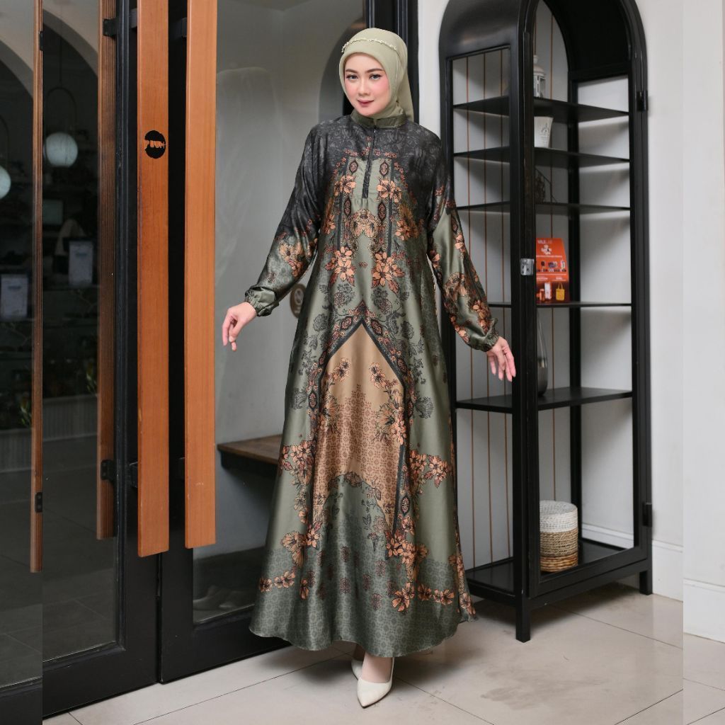 RATTNA DRESS GAMIS SATIN SILK PREMIUM ใหม่ล่าสุด GAMIS MUSLIM ผู้หญิง GAMIS