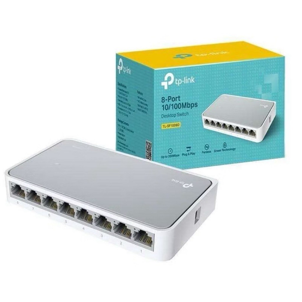 DESKTOP SWITCH 8 PORT TP LINK TL-SF1008D SWITCH LAN 8 PORT TP LINK