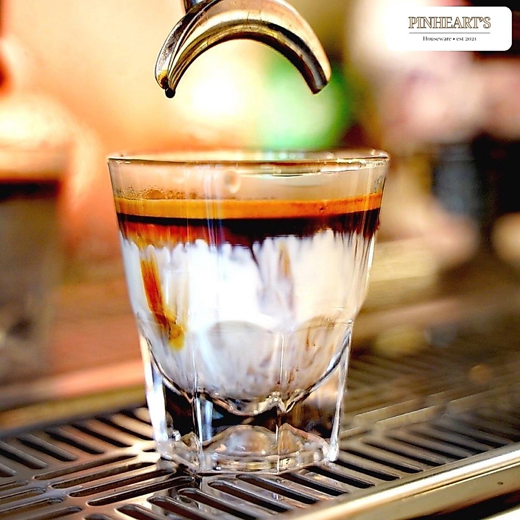 HSO - แก้วกาแฟแก้ว BOROSILICATE DIRTY LATTE ESPRESSO แก้วหนึ่งถ้วย / แก้วกาแฟคั่ว