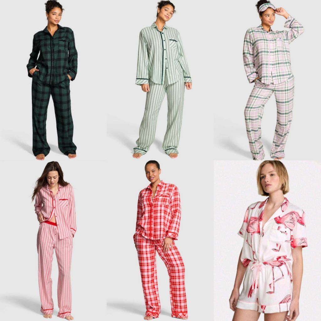 ชุดนอน Set Stripes Flannel VS Pyjamas ชุดนอน Pyjama Stripes