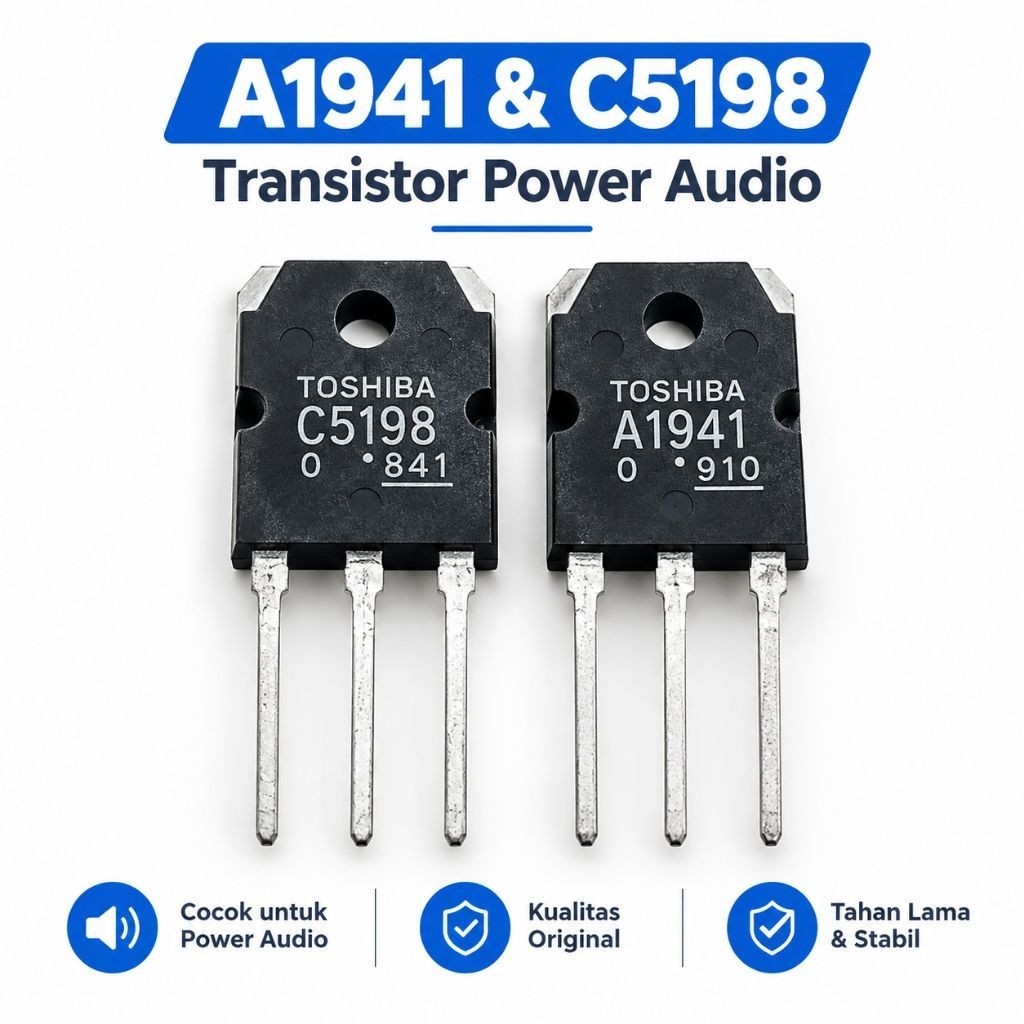 ทรานซิสเตอร์ A1941 และ C5198 หนึ่งชุด A 1941 และ C 5198 ชุดโตชิบา