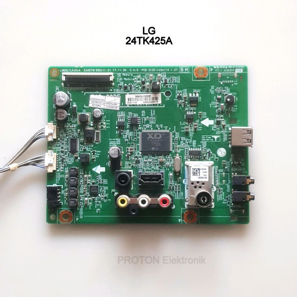 MESIN LG LED TV เมนบอร์ด 24TK425A 24TK425A-PT 24TK425A-PT.ATIQLPD 24TL520A Manherboard EAX67919904 เ