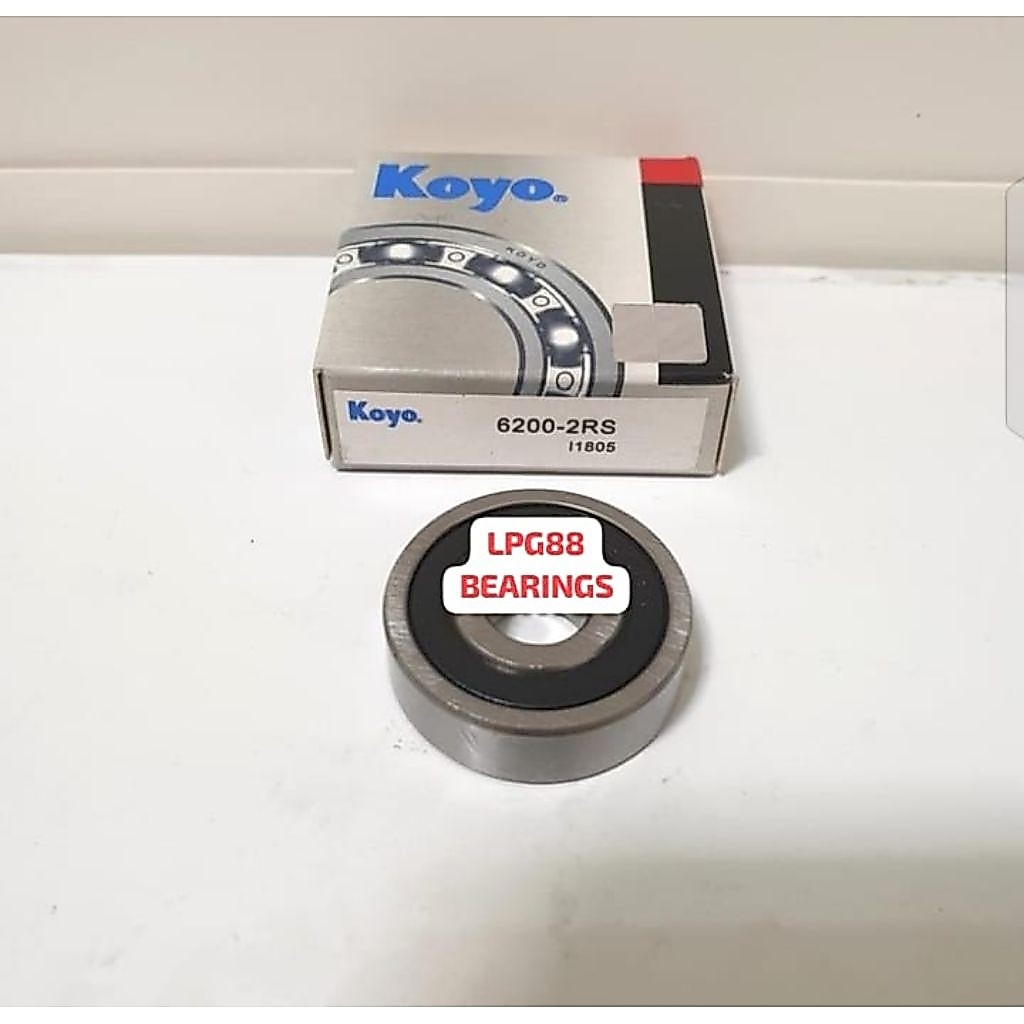 BEARING 6200 2RS KOYO หมวกยาง 62002RS