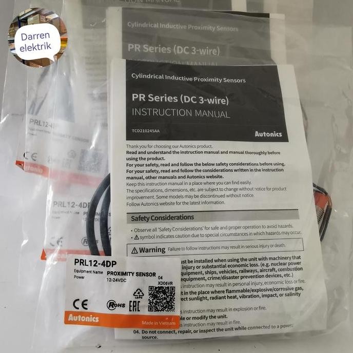 เซ็นเซอร์วัดความใกล้เคียงอัตโนมัติ PRL12-4DP