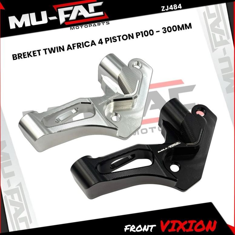 Twin Africa Vixion 4 Piston Caliper Bracket P100 Disc 300 มม.Zj484
