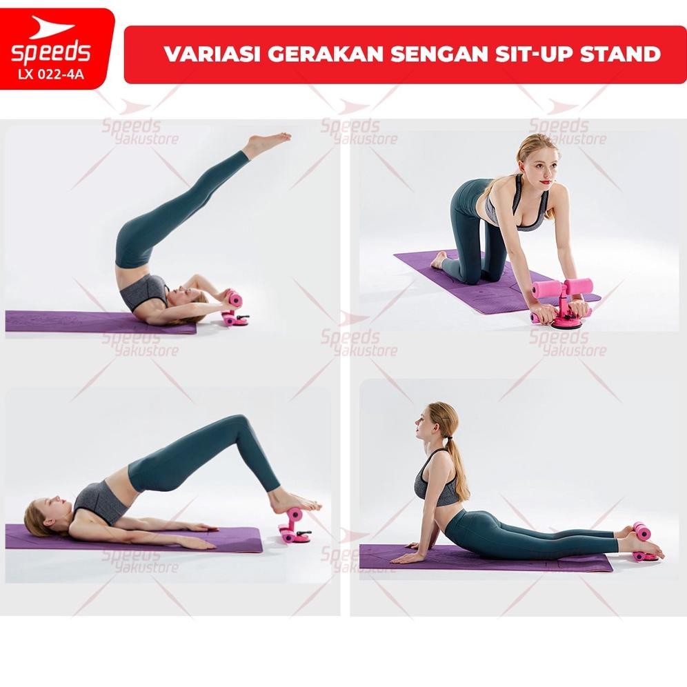 Original Speeds Sit Up Holder + เชือกต้านทาน 2In1 อุปกรณ์ฟิตเนสกีฬา 022-4A Jh85