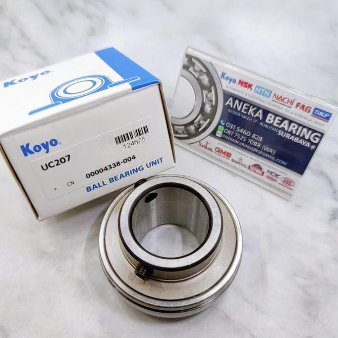 BEARING UC 207 KOYO ORIGINAL PILLOW BLOCK AS 35MM สําหรับ UCP207 UCF207