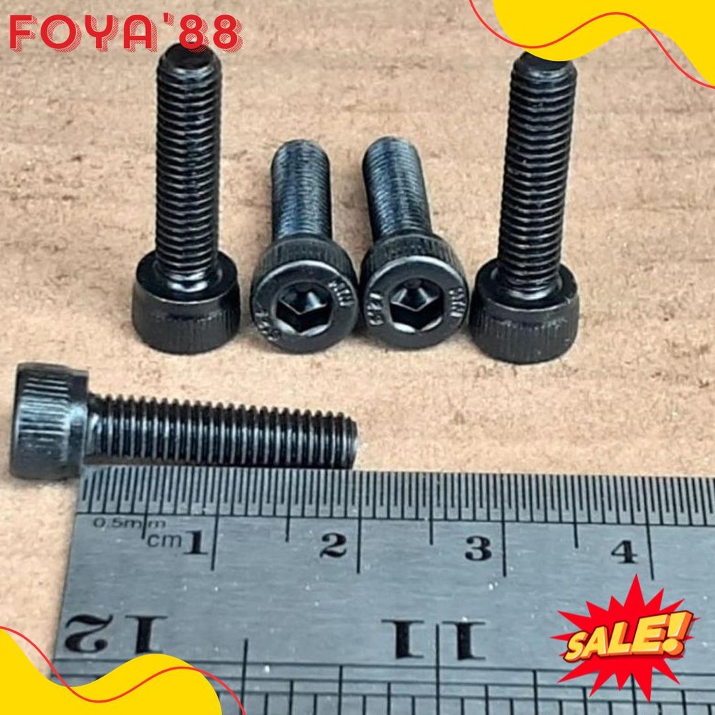 Nih Nih Bolt L เหล็ก M5 X 20 / Bolt L M5 X 20 / Bolt L M5X20 เหล็กสีดํา / Bolt M5 / Bolt 8 คีย์ L4 /