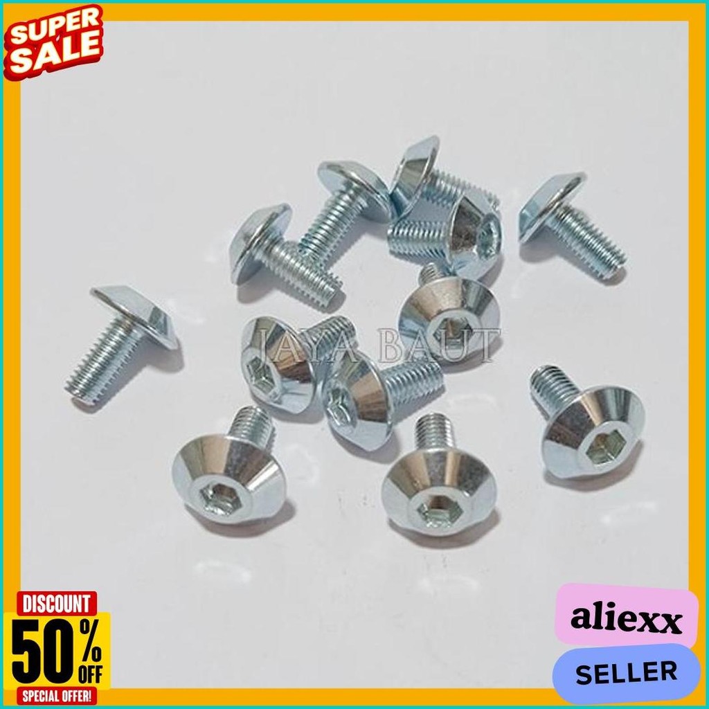 30 ชิ้น M6 Body Bolts L Key / Vixion R15 Body Bolts / 10 ด้าย Body Bolts