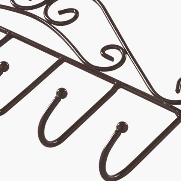 GANTUNGAN 9.9 Jg-8 ที่แขวนประตูเล็บฟรีอเนกประสงค์/ราวแขวนตะขอเจ็ดตะขอ/7ตะขอไม้แขวนเสื้อเหล็กโมเดิร์น