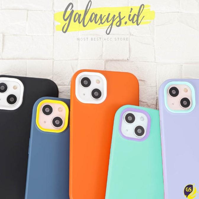 Samsung Note 9 S10+ S9+ J8 A6+ S8+ Plus S7 Edge A14 A54 เคส Solid Dual สี Softcase Color Armor Defen