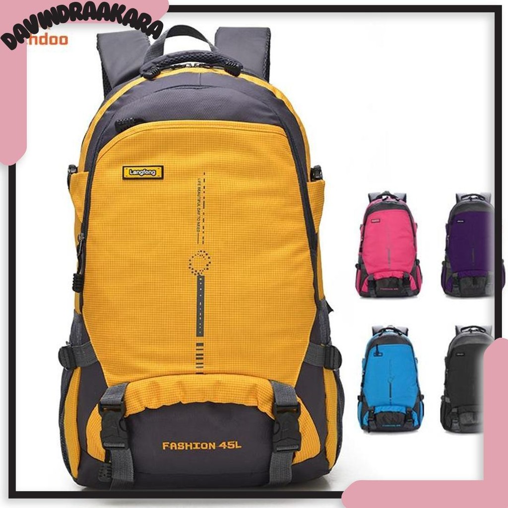 Techdoo 45L Mountain Hiking Climbing Travelling Backpack WaterProof Laptop Backpack TRG02