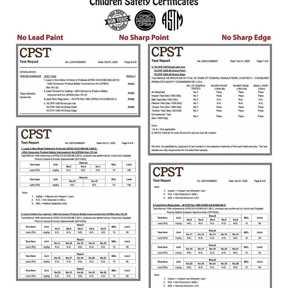 TWCARE SET MIT 10 GODZILLA SPIELEUGEN, BEWEGLICHE GEMEINSAME ACTIONFIGUREN, KNIG DER MONSTER VS KONG