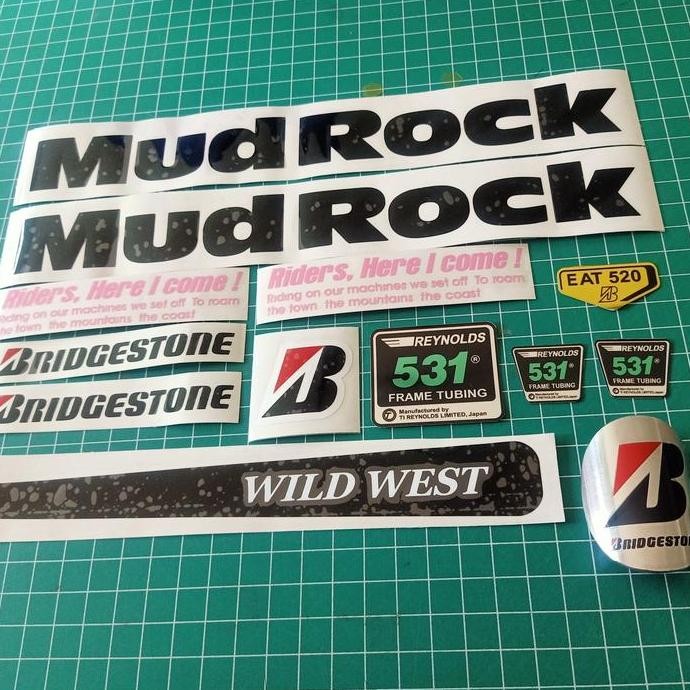 สติ๊กเกอร์และสัญลักษณ์จักรยาน Bridgestone Mudrock
