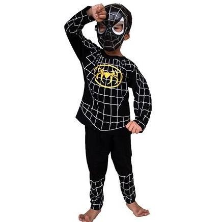 DF165>> BLACK VENOM SPIDERMAN CHILDRENS COSTUME สําหรับ 2-10 ปี CHILDREN