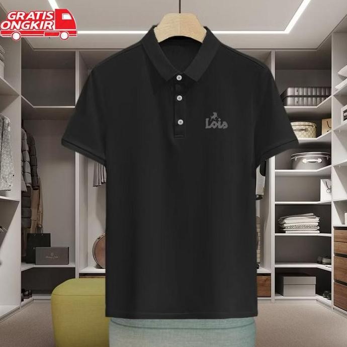 DI83 - เสื้อยืด Djroeh POLO Collar Lo is Text Silver Cool Collar เสื้อยืดผู้ใหญ่เสื้อ Unisex