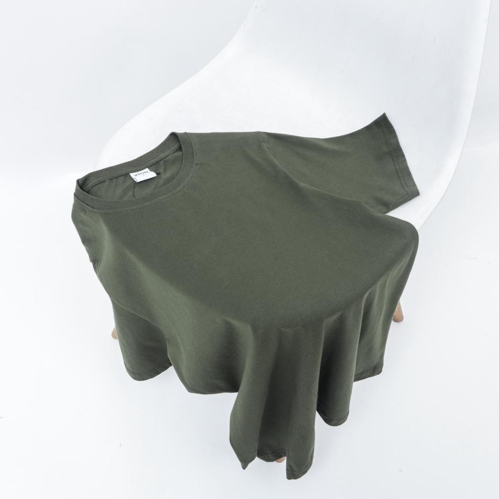 Kuke Zion Plain T-Shirt 100% Cotton Combed 24S Premium - Navy, Army Green, Maple Brown, Dusty Pink G