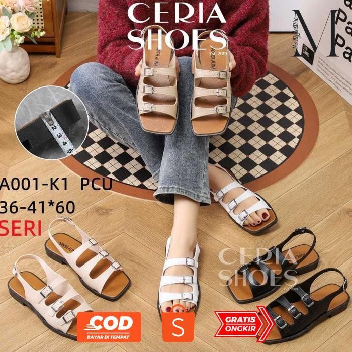 Gf-5 2er-54 รองเท้าแตะยางเจลลี่สําหรับผู้หญิงพร้อมหัวเข็มขัดและสายรัดด้านหลัง, วัสดุ PVC นุ่ม, ยืดหย