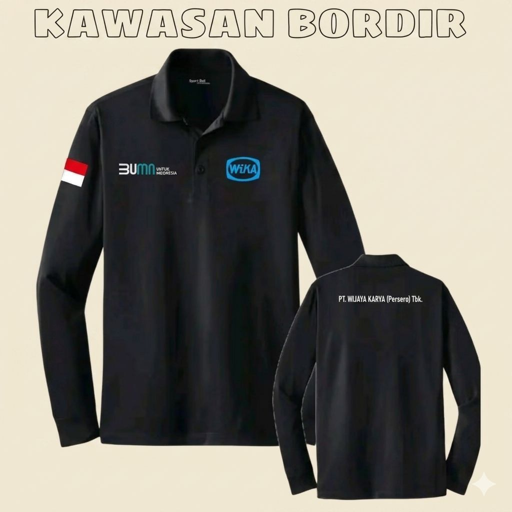 เสื้อโปโลสั่งทํา PT Wika shirt PT Wika chevet PT Wika shirt เสื้อ เสื้อ งานปักเต็มตัว..