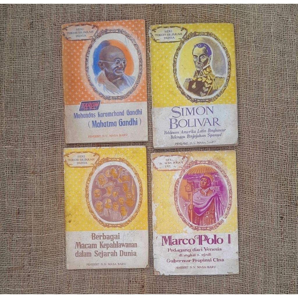 (ชุดฟิกเกอร์ประวัติศาสตร์โลก) Mahatma Ganthi/ คุ้มครองโลก/ Simon Bolivar/ Marco Polo/ Isaac Newton/ 